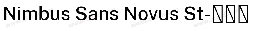 Nimbus Sans Novus St字体转换